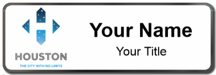 Custom name badges for City of Houston