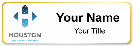 Custom name badges for City of Houston