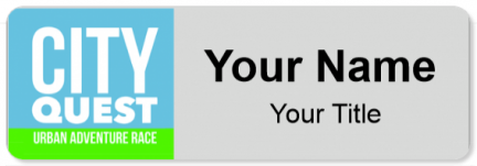 Custom name badges for City Quest