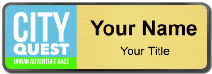 Custom name badges for City Quest