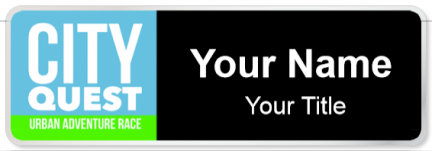 Custom name badges for City Quest