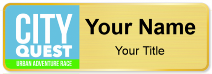 Custom name badges for City Quest