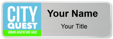 Custom name badges for City Quest