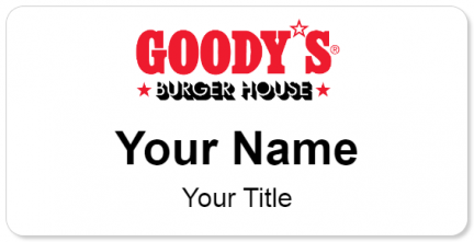 Custom name badges for Goodys Burger House