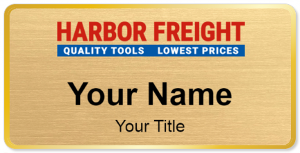 Custom name badges for Harbor Freight Tools