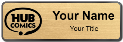 Custom name badges for Hub Comics