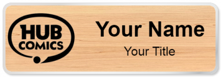 Custom name badges for Hub Comics