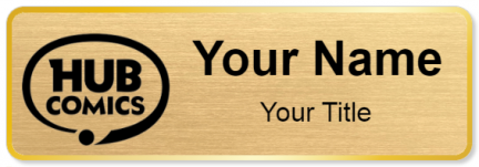 Custom name badges for Hub Comics