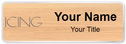 Custom name badges for Icing