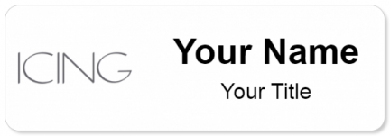 Custom name badges for Icing