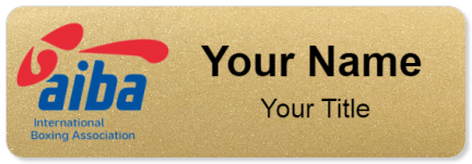 Custom name badges for International Boxing Association