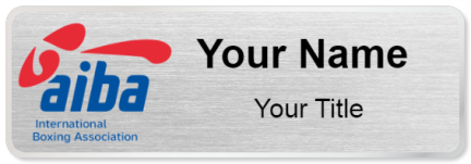 Custom name badges for International Boxing Association