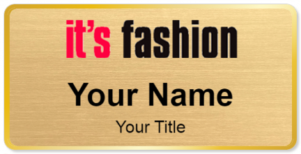 Custom name badges for Its Fashion
