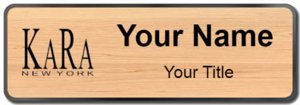 Custom name badges for KaRa New York