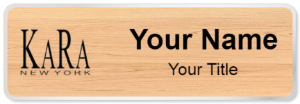 Custom name badges for KaRa New York