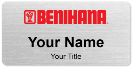 Custom name badges for Benihana