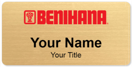 Custom name badges for Benihana