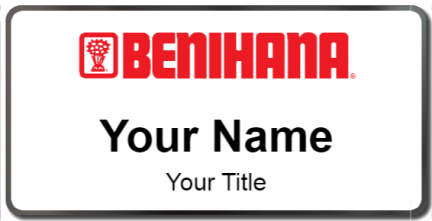 Custom name badges for Benihana