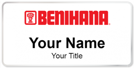 Custom name badges for Benihana