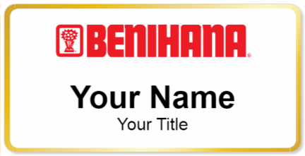 Custom name badges for Benihana