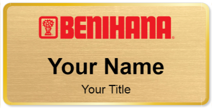 Custom name badges for Benihana