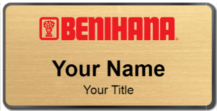 Custom name badges for Benihana