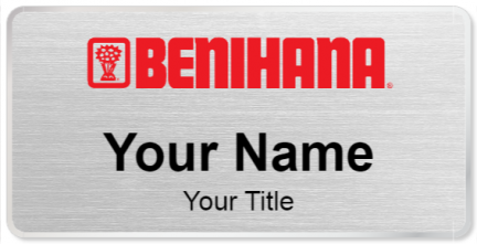 Custom name badges for Benihana