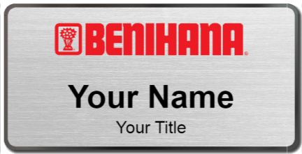 Custom name badges for Benihana