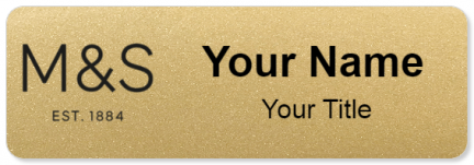 Custom name badges for M and S