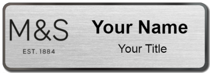 Custom name badges for M and S