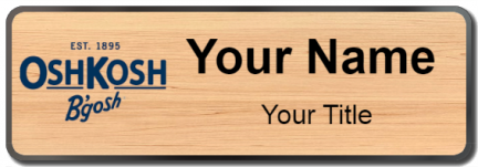 Custom name badges for OshKosh Bgosh