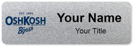 Custom name badges for OshKosh Bgosh