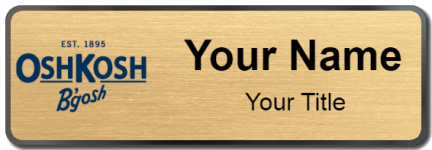 Custom name badges for OshKosh Bgosh