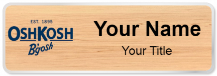 Custom name badges for OshKosh Bgosh