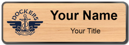 Custom name badges for Dockers