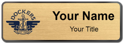 Custom name badges for Dockers