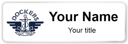 Custom name badges for Dockers