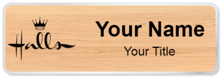 Custom name badges for Halls