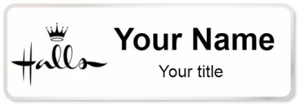 Custom name badges for Halls