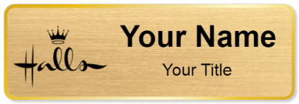 Custom name badges for Halls