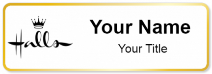 Custom name badges for Halls