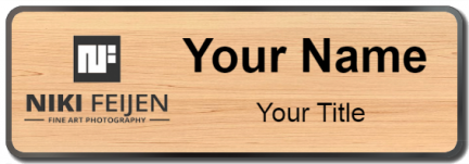 Custom name badges for Niki Feijen Fine Art Photography