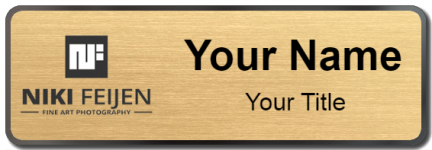 Custom name badges for Niki Feijen Fine Art Photography