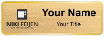 Custom name badges for Niki Feijen Fine Art Photography
