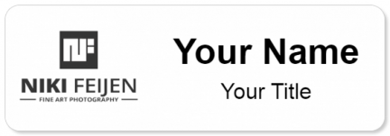 Custom name badges for Niki Feijen Fine Art Photography