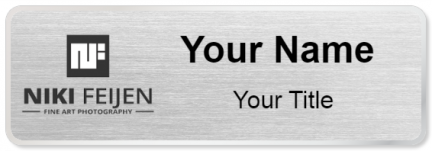 Custom name badges for Niki Feijen Fine Art Photography