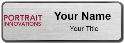 Custom name badges for Portrait Innovations
