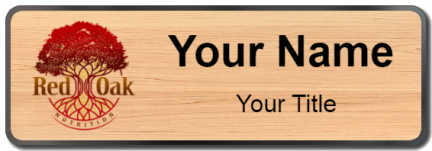 Custom name badges for Red Oak Nutrition