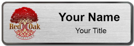 Custom name badges for Red Oak Nutrition