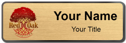 Custom name badges for Red Oak Nutrition